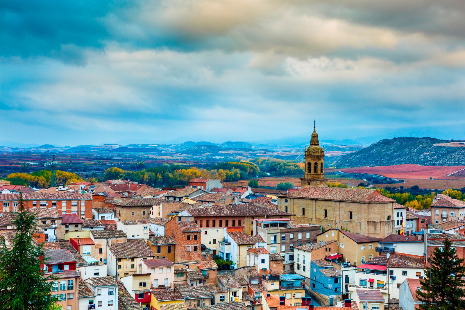 Village de Cenicero. La Rioja. Espagne. Europe.