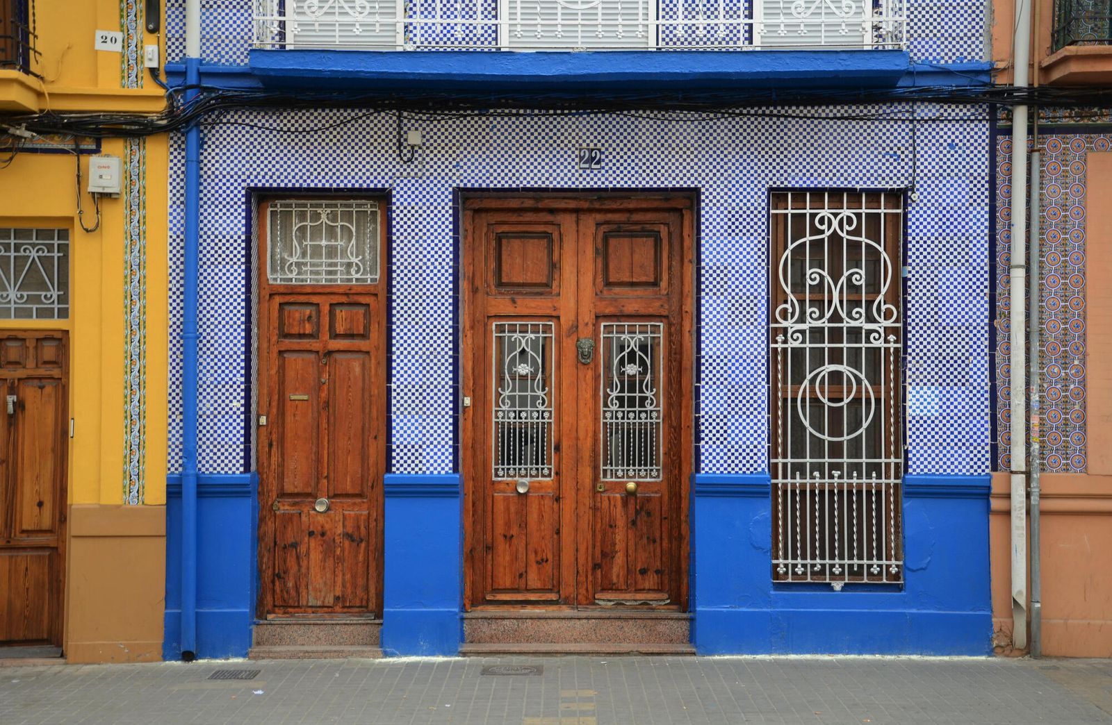 Architecture typique du quartier de Cabanyal-Canyamelar à Valence