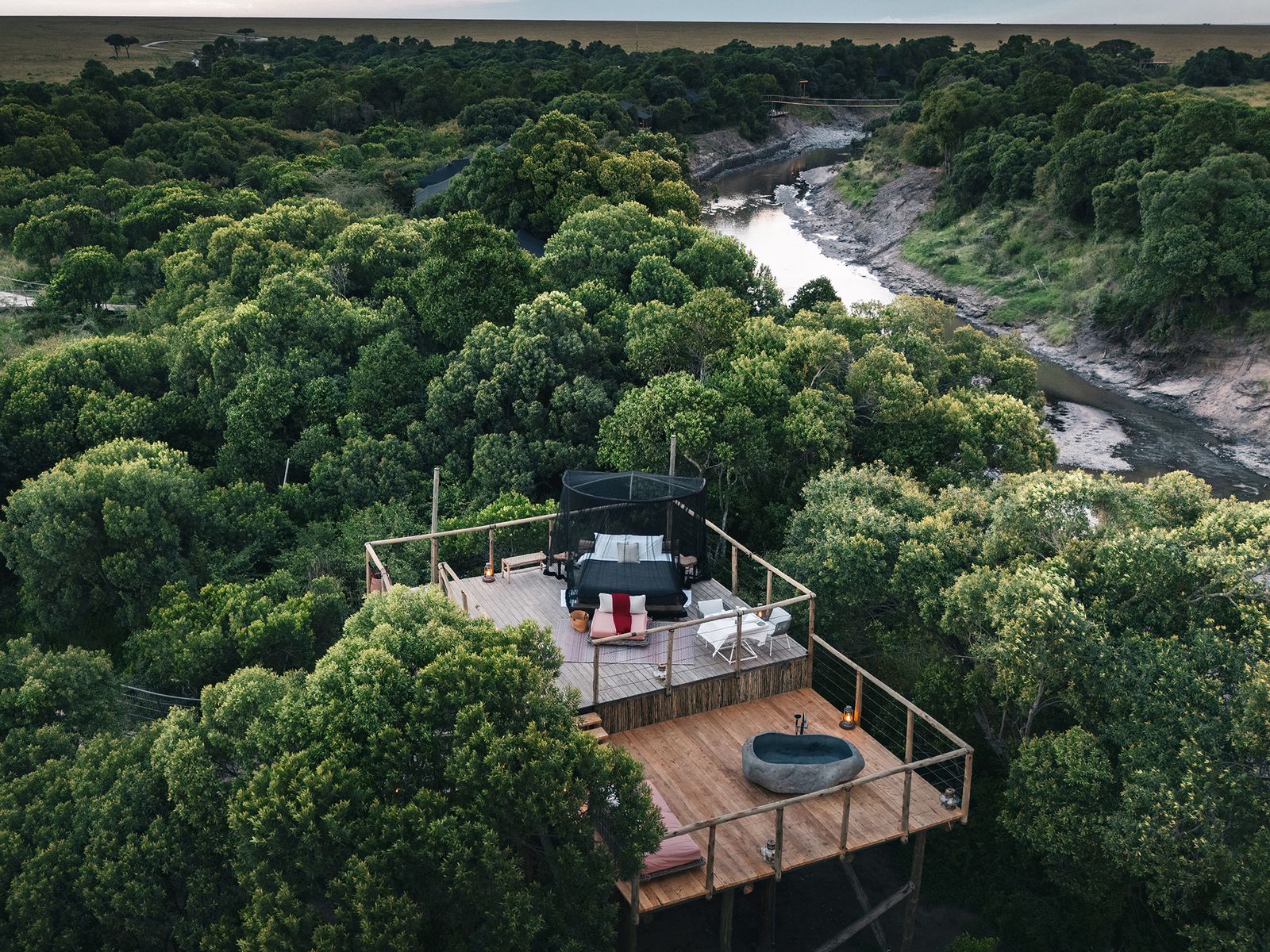 Ishara Safari Camp et sa plateforme d'observation